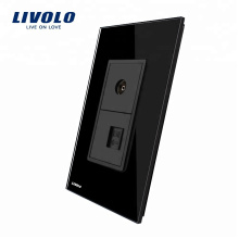 Livolo Home Automation Glass Panel TV- und Computersockel VL-C591VC-12